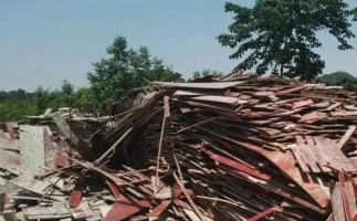 模板拆遷料木托盤用鋸末顆粒機這樣處理省時省力又賺錢！